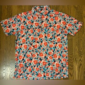 Men’s Bad Birdie Fun Floral Golf Shirt!